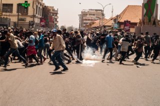 A Tananarive, les manifestations ont commencé dès la semaine passée (Archives). KEYSTONE/EPA/HENITSOA RAFALIA